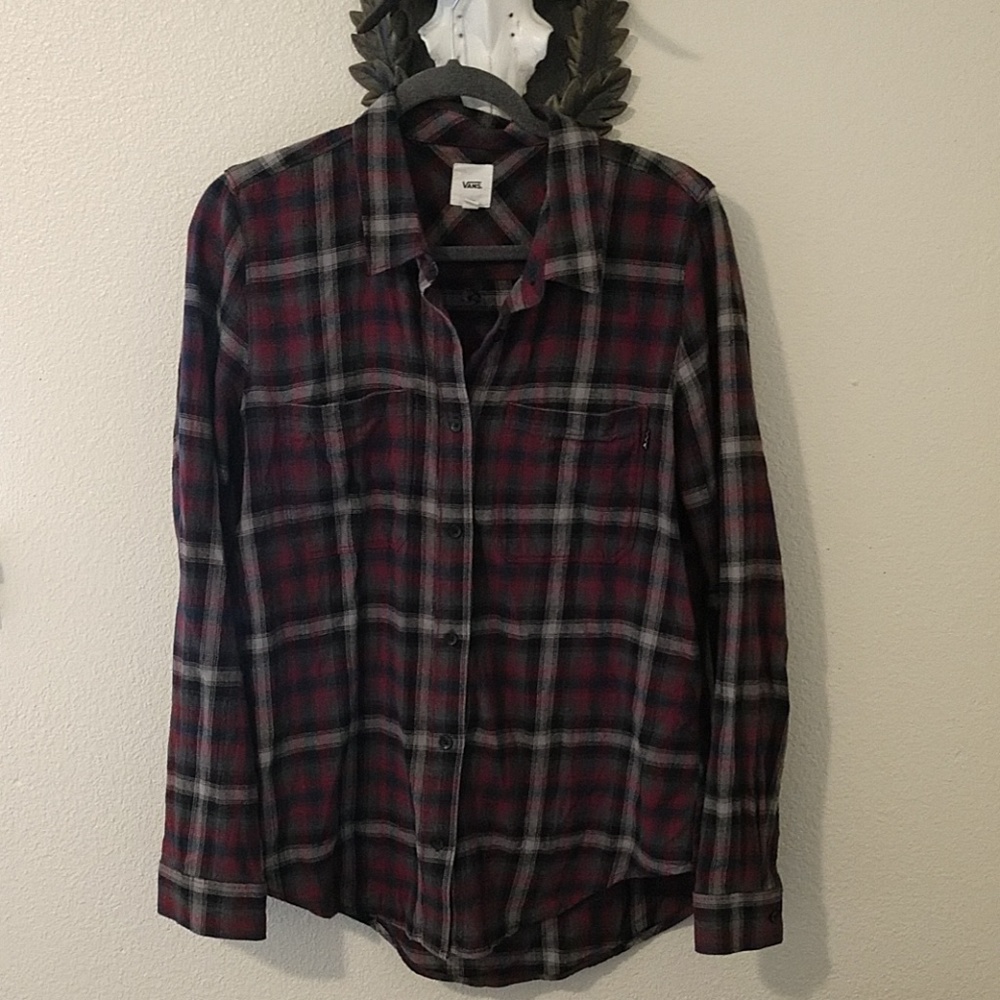Vans Button Up Flannel NWOT